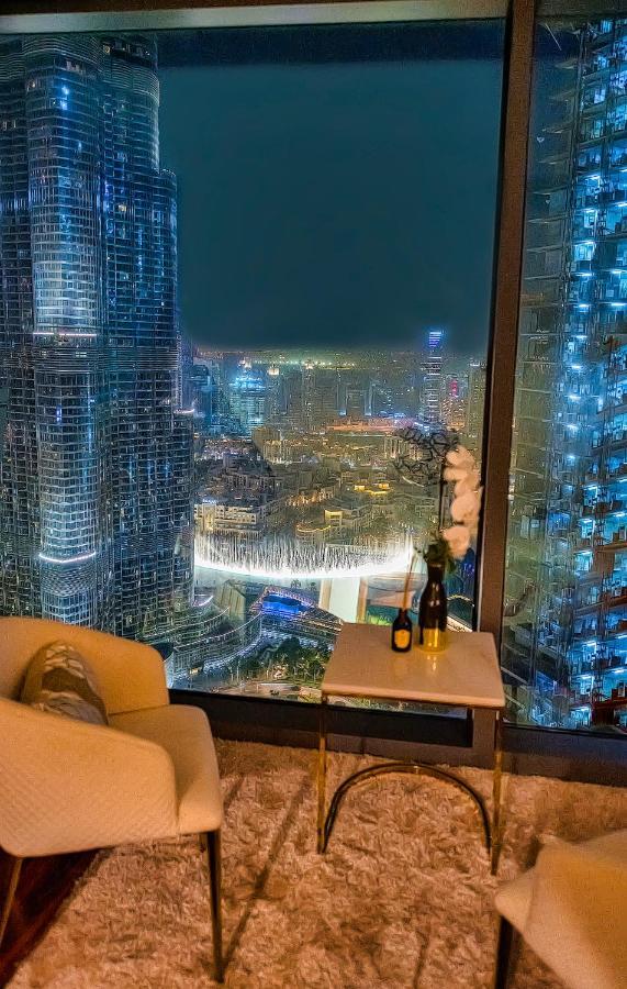 First Class 3Br With Full Burj Khalifa And Fountain View Dubái Exterior foto